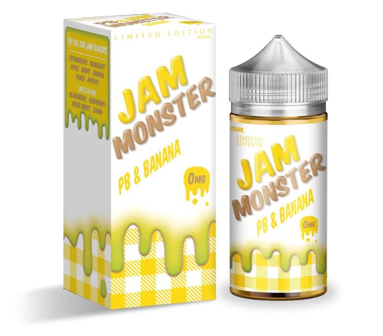 Jam Monster 100mL Monster Labs Premium e-Liquids PB & Banana Jam Monster / 3mg / 100mL