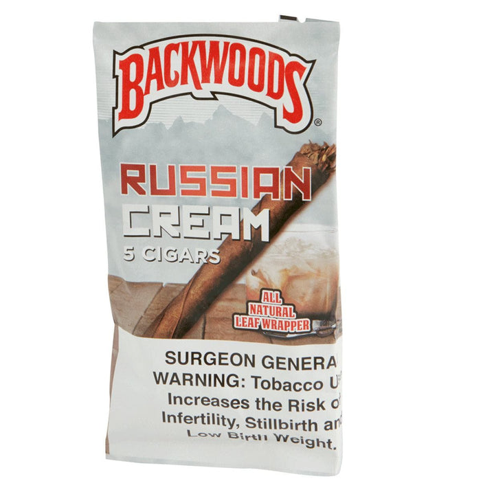 Backwoods - 5 Pack Cigars Backwoods Smoking Accessories Russian Cream Backwoods / 5