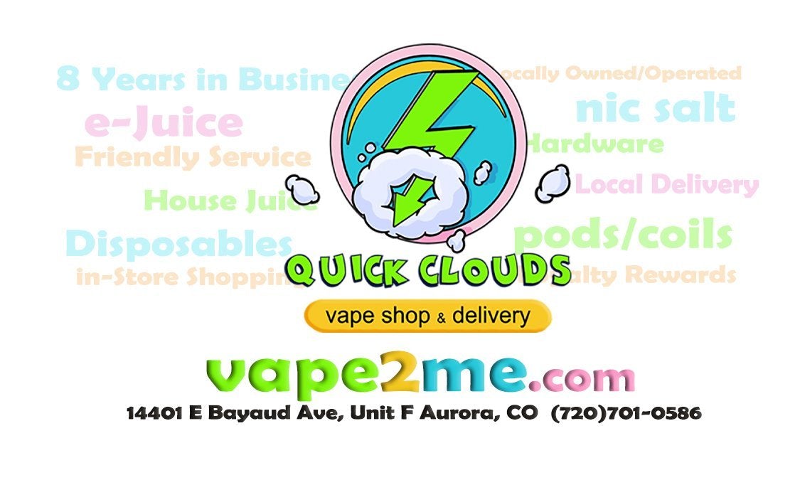 Nic Salts with 50mg or 5% | Quick Clouds Vape Shop and Delivery