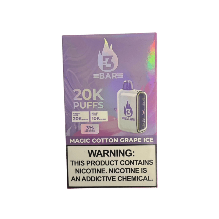 3 Bar 20k 3% Rechargable Disposable available in Aurora CO at Quick Clouds Vape Shop 3 Bar 20k 3% Rechargable Disposable available in Aurora CO at Quick Clouds Vape Shop