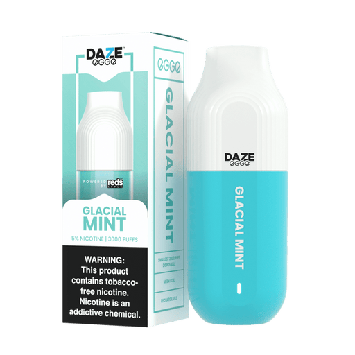 Daze Egge 3000 5% 7 Daze Disposables Glacial Mint / 3000 / 5% (50mg)