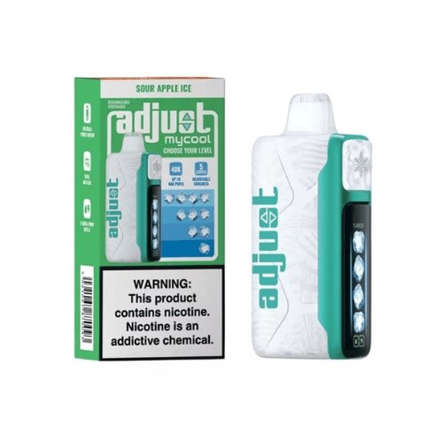 Adjust MyCool 40k 5% Rechargeable Disposable Adjust Disposables Sour Apple Ice / 40000+ / 5% (50mg)
