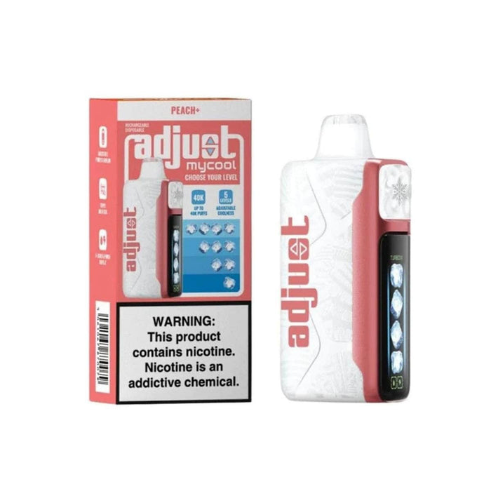 Adjust MyCool 40k 5% Rechargeable Disposable Adjust Disposables Peach + / 40000+ / 5% (50mg)