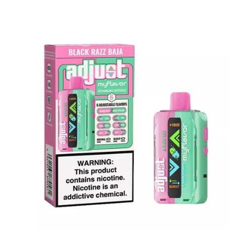 Adjust MyFlavor 40k 5% Rechargeable Disposable Adjust Disposables Black Razz Baja / 40000+ / 5% (50mg)