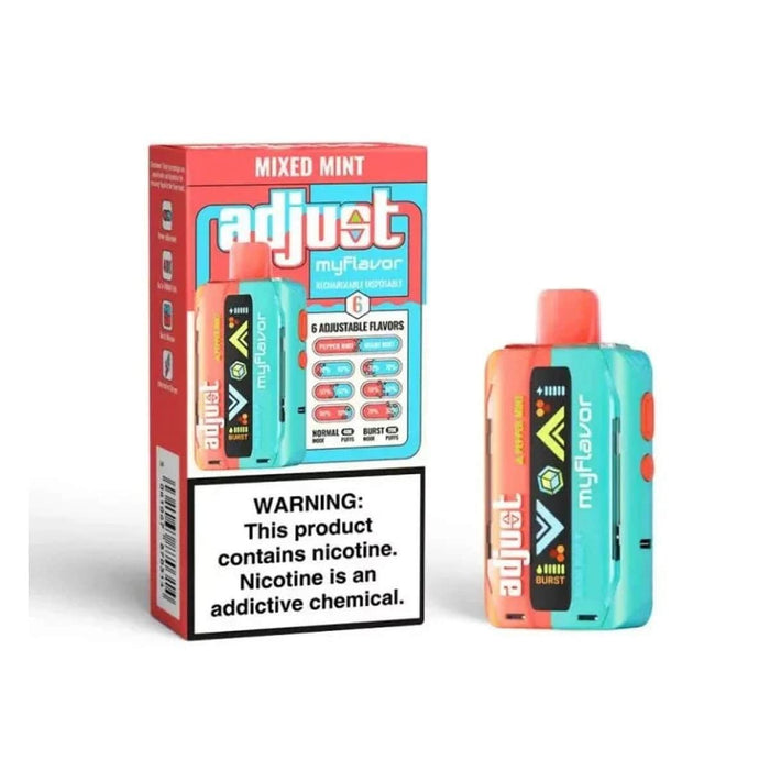 Adjust MyFlavor 40k 5% Rechargeable Disposable Adjust Disposables Mixed Mint / 40000+ / 5% (50mg)