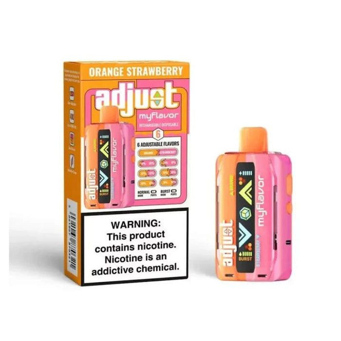 Adjust MyFlavor 40k 5% Rechargeable Disposable Adjust Disposables Orange Strawberry / 40000+ / 5% (50mg)