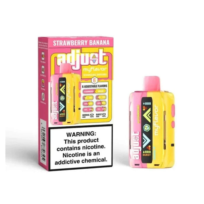 Adjust MyFlavor 40k 5% Rechargeable Disposable Adjust Disposables Strawberry Banana / 40000+ / 5% (50mg)