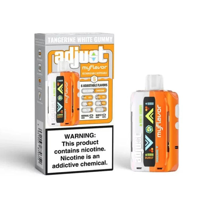 Adjust MyFlavor 40k 5% by Lost Mary VNM Disposables Tangerine White Gummy / 40000+ / 5% (50mg)