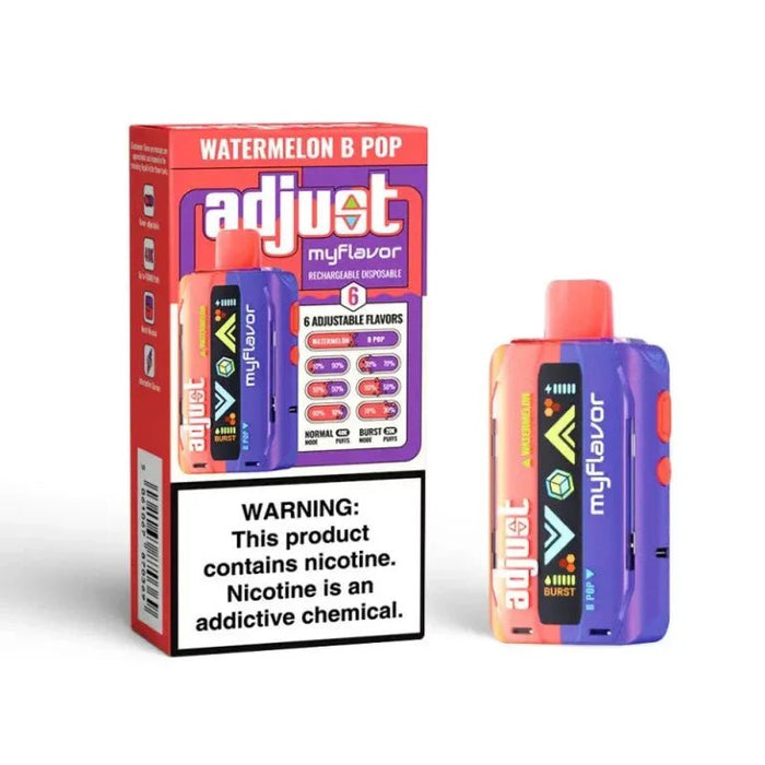 Adjust MyFlavor 40k 5% Disposable available in Aurora CO at Quick Clouds Adjust MyFlavor 40k 5% Disposable available in Aurora CO at Quick Clouds