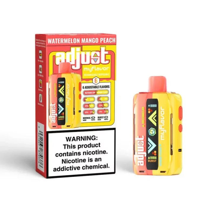 Adjust MyFlavor 40k 5% by Lost Mary VNM Disposables Watermelon Mango Peach / 40000+ / 5% (50mg)