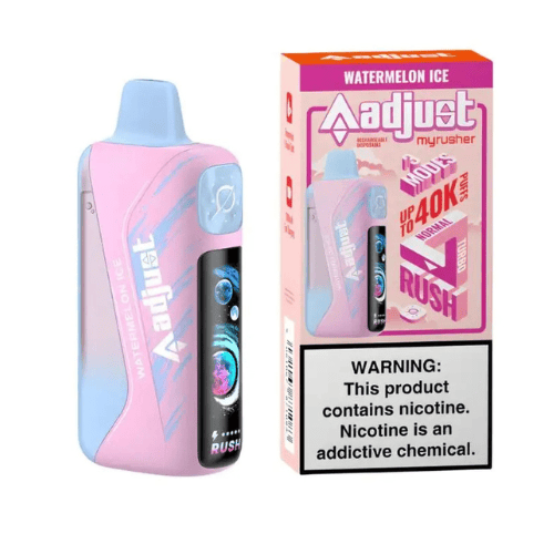 Adjust MyRusher 40k 5% Rechargeable Disposable Adjust Disposables Watermelon Ice / 40000+ / 5% (50mg)