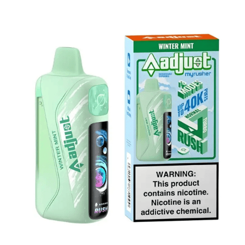 Adjust MyRusher 40k 5% Rechargeable Disposable Adjust Disposables Winter Mint / 40000+ / 5% (50mg)
