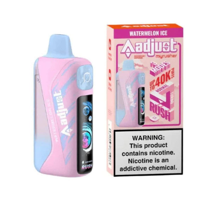 Adjust MyRusher 40k 5% Rechargeable Disposable Adjust Disposables Watermelon Ice / 40000+ / 5% (50mg)