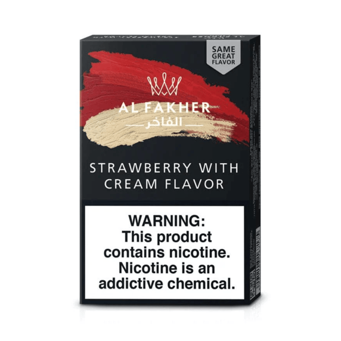 Al Fakher Authentic Hookah Tobacco (50g) Al Fakher Hookah Strawberry with Cream