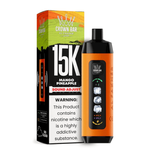 Al Fakher Crown Bar Ice Adjust 15000 Puff 0.5% Al Fakher Disposables Mango Pineapple / 15000+ / 0.5% (5mg)