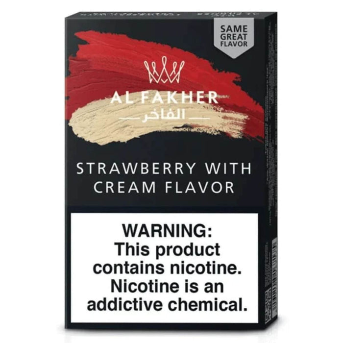 Al Fakher Authentic Hookah Tobacco (50g) Al Fakher Hookah Strawberry with Cream
