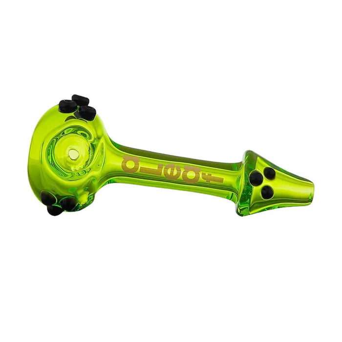 aLeaf 5" Triple Tentacle Colored Spoon Hand Pipe aLeaf Smoking Accessories Green