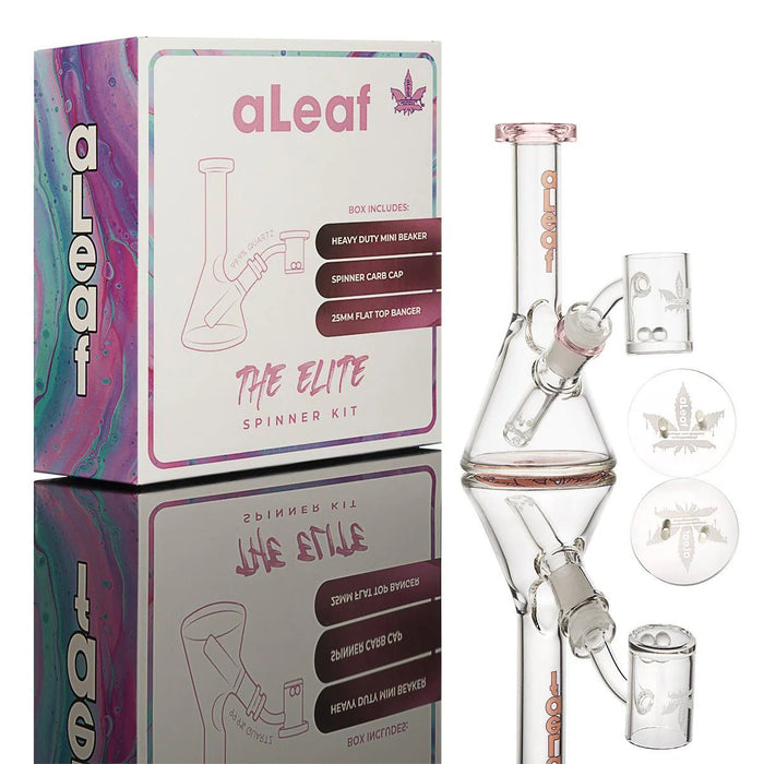 aLeaf The Elite 5" Beaker 10mm aLeaf Smoking Accessories Pink