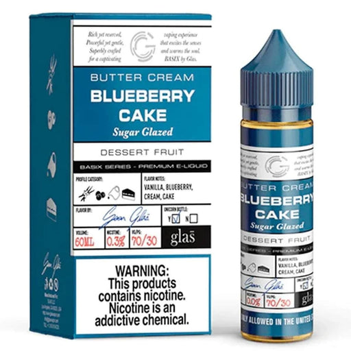 Basix Series by Glas 60mL Basix Series Premium e-Liquids Blueberry Cake / 3mg / 60mL