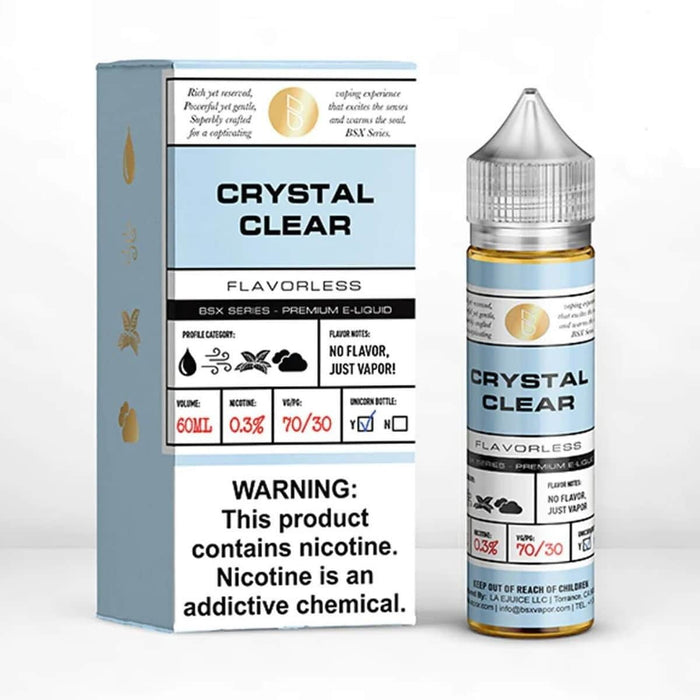 Basix Series by Glas 60mL Basix Series Premium e-Liquids Crystal Clear / 3mg / 60mL