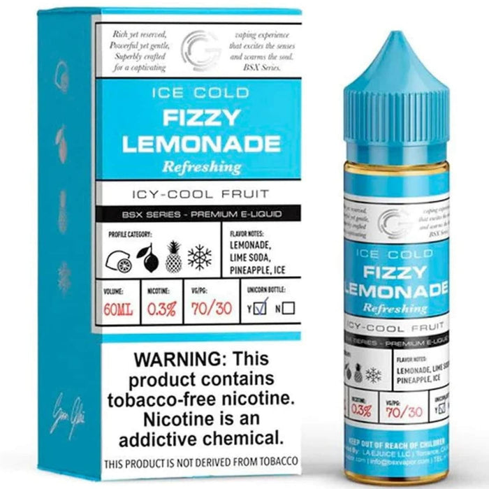 Basix Series by Glas 60mL Basix Series Premium e-Liquids Fizzy Lemonade / 3mg / 60mL