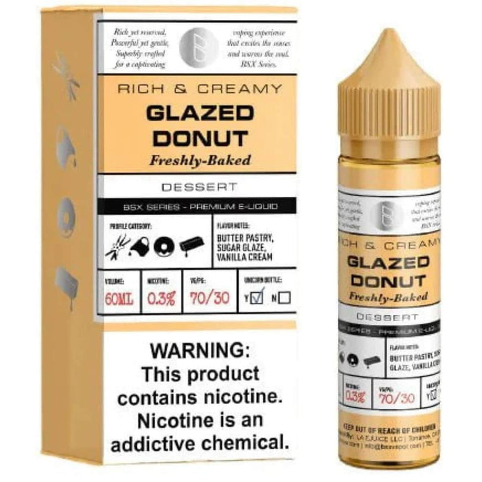 Basix Series by Glas 60mL Basix Series Premium e-Liquids Glazed Donut / 3mg / 60mL