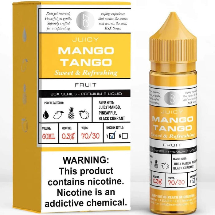 Basix Series by Glas 60mL Basix Series Premium e-Liquids Mango Tango / 3mg / 60mL