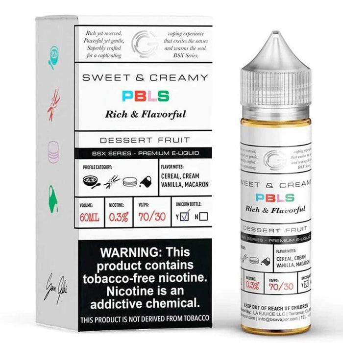 Basix Series by Glas 60mL Basix Series Premium e-Liquids PBLS / 3mg / 60mL
