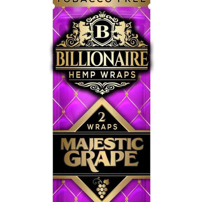 Billionaire Hemp Wraps Billionaire Hemp Wraps Smoking Accessories Majestic Grape