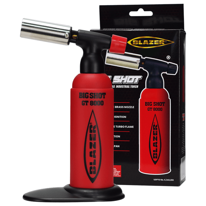 BLAZER: BIG SHOT GT8000 LIMITED EDITION WHITE WITH BLACK LOGO – ALL IN ONE SMOKE SHOP