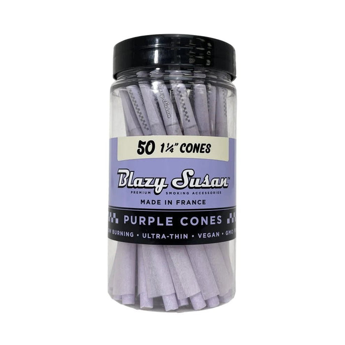 Blazy Susan Purple Cones Blazy Susan Smoking Accessories 1 1/4" (50 Ct)