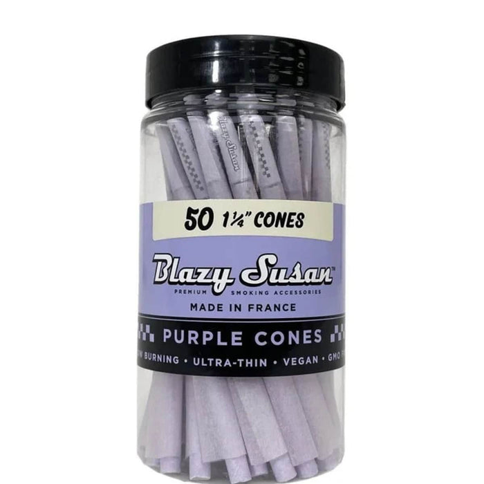 Blazy Susan Purple Cones Blazy Susan Smoking Accessories 1 1/4" (50 Ct)