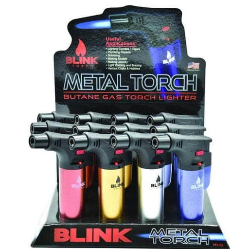 Blink Metal Butane Gas Torch Lighter Blink Smoking Accessories