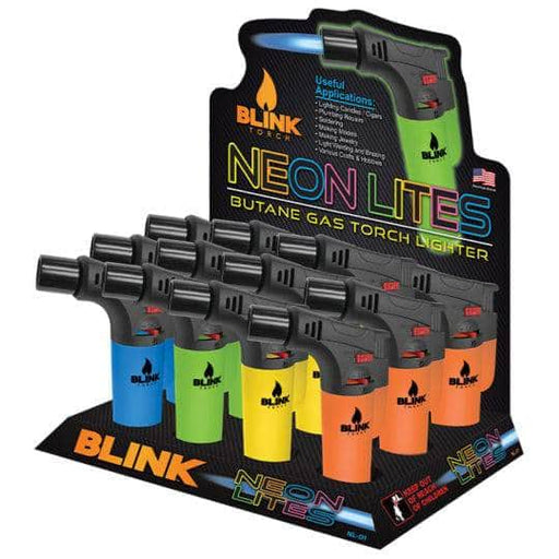 Blink Neon Lites Butane Gas Torch Lighter Blink Smoking Accessories