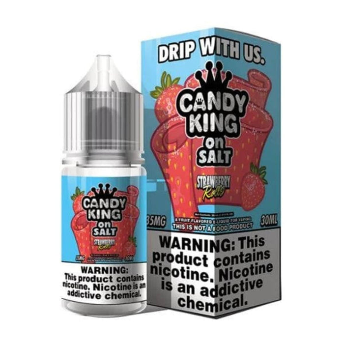 Candy King on Salt 30mL Candy King Nicotine Salt Premiums Strawberry Rolls / 35mg / 30mL