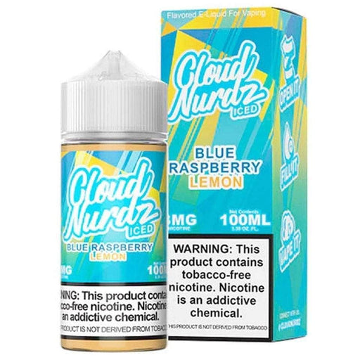Cloud Nurdz Iced 100mL Cloud Nurdz Premium e-Liquids Iced Blue Raspberry Lemon / 3mg / 100mL
