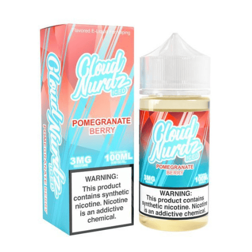 Cloud Nurdz Iced 100mL Cloud Nurdz Premium e-Liquids Iced Pomegranate Berry / 3mg / 100mL
