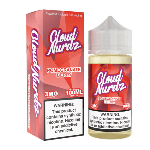 Cloud Nurdz 100mL Cloud Nurdz Premium e-Liquids Pomegranate Berry / 3mg / 100mL