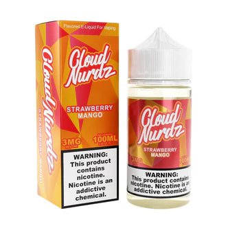 Cloud Nurdz 100mL Cloud Nurdz Premium e-Liquids Strawberry Mango / 3mg / 100mL