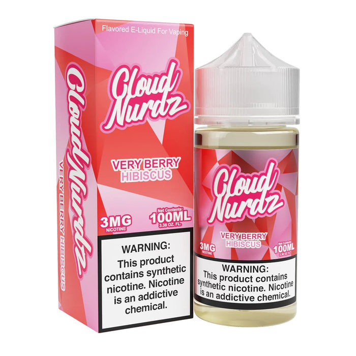 Cloud Nurdz 100mL Cloud Nurdz Premium e-Liquids Very Berry Hibiscus / 3mg / 100mL