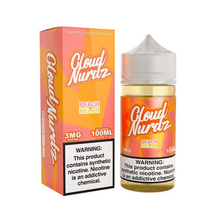 Cloud Nurdz 100mL Cloud Nurdz Premium e-Liquids Peach Melon / 3mg / 100mL
