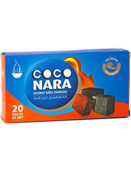 Coconara Coconut Shell Charcoal Coconara Hookah 20 Pieces