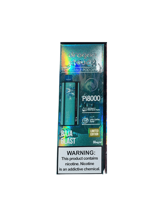 Dragon Cloudz Pi8000 5% Rechargeable Disposable Clearance Dragon Cloudz Disposables Baja Blast / 8000+ / 5% (50mg)