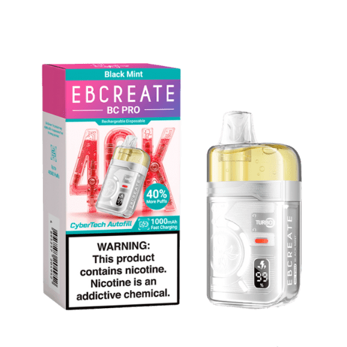 EBCreate BC Pro 40k 5% Rechargeable Disposable EBCreate Disposables Black Mint / 40000+ / 5% (50mg)