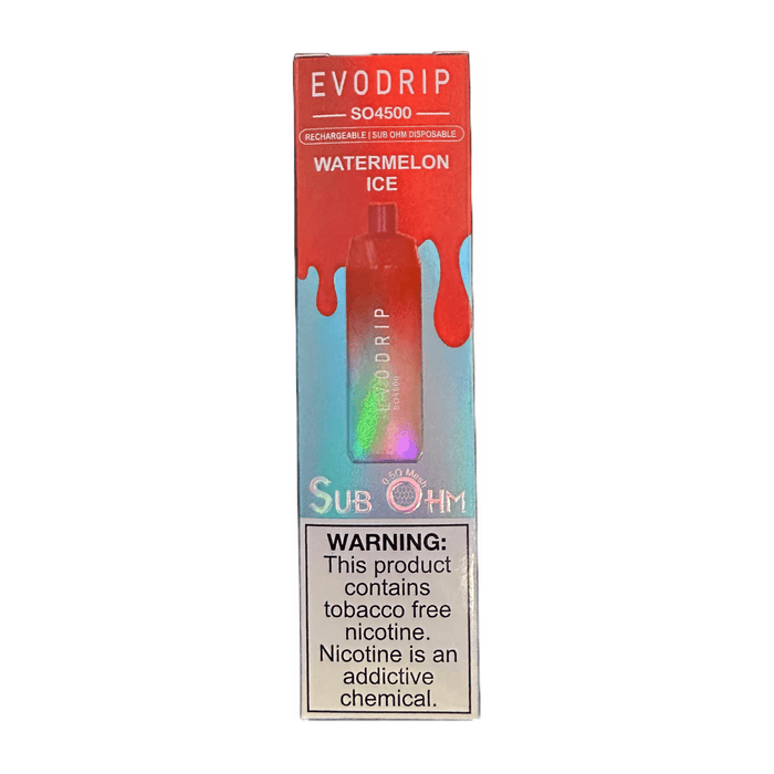 Evo Drip SO4500 1% Evo Bar Disposables Watermelon Ice / 4500+ / 1% (10mg)