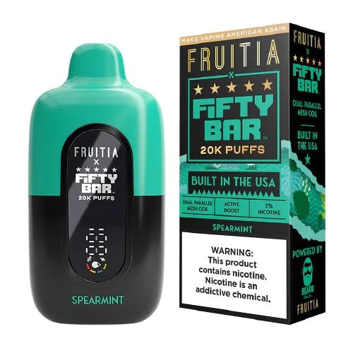 fifty bar vape spearmint Fifty Bar 20k disposable vape in Aurora CO at Quick Clouds