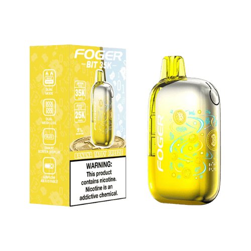 Foger Bit 35K 5% Rechargeable Disposable Foger Disposables Banana Taffy Freeze / 35000+ / 5% (50mg)