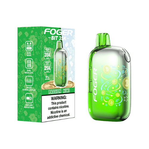 Foger Bit 35K 5% Rechargeable Disposable Foger Disposables Passion Kiwi / 35000+ / 5% (50mg)