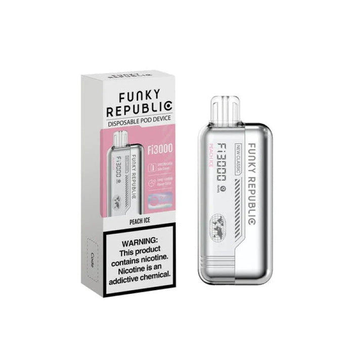 Funky Republic Fi3000 4% (Clearance) EBDesign Disposables Peach Ice / 3000+ / 4% (40mg)