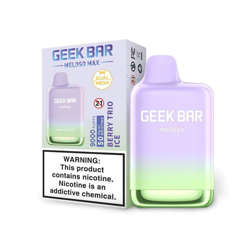 Geek Bar Meloso Max 9000 5% Geek Bar Disposables Berry Trio Ice / 5% / 9000+